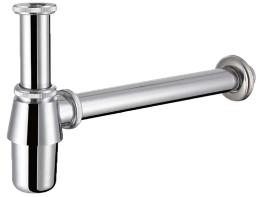 [10742] BOTTLE TRAP 1-1/4" CHROME AUMIX