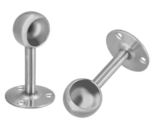 [10844] CHROME PIPE BRACKET 3/4"