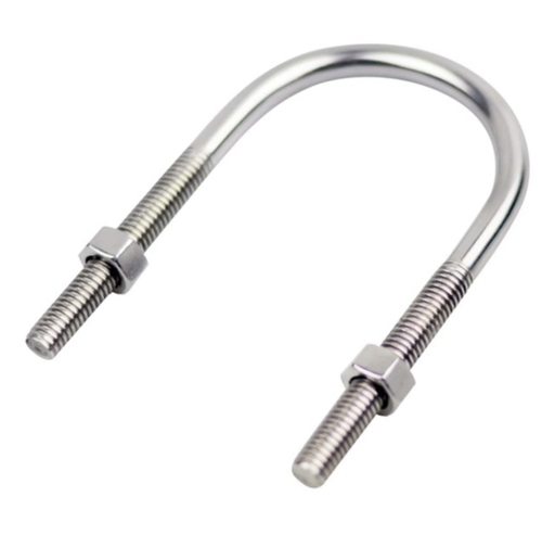 [11116] U BOLT WITH TWO NUTS 2" X 3/8"