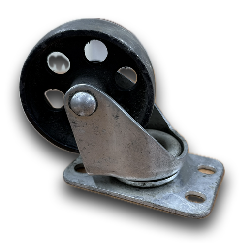[12182] CASTOR WHEEL SWIVEL 4" METAL