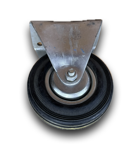 [12194] CASTOR WHEEL FIXED 4" RUBBER